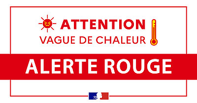 Attention vague de chaleur, alerte rouge