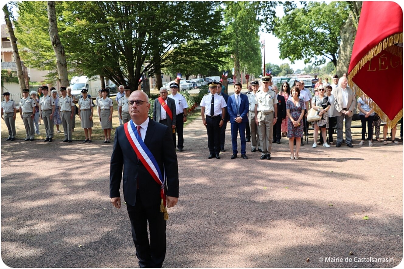 Cérémonie des 80 ans de la Libération de Castelsarrasin le 20 aout 2024