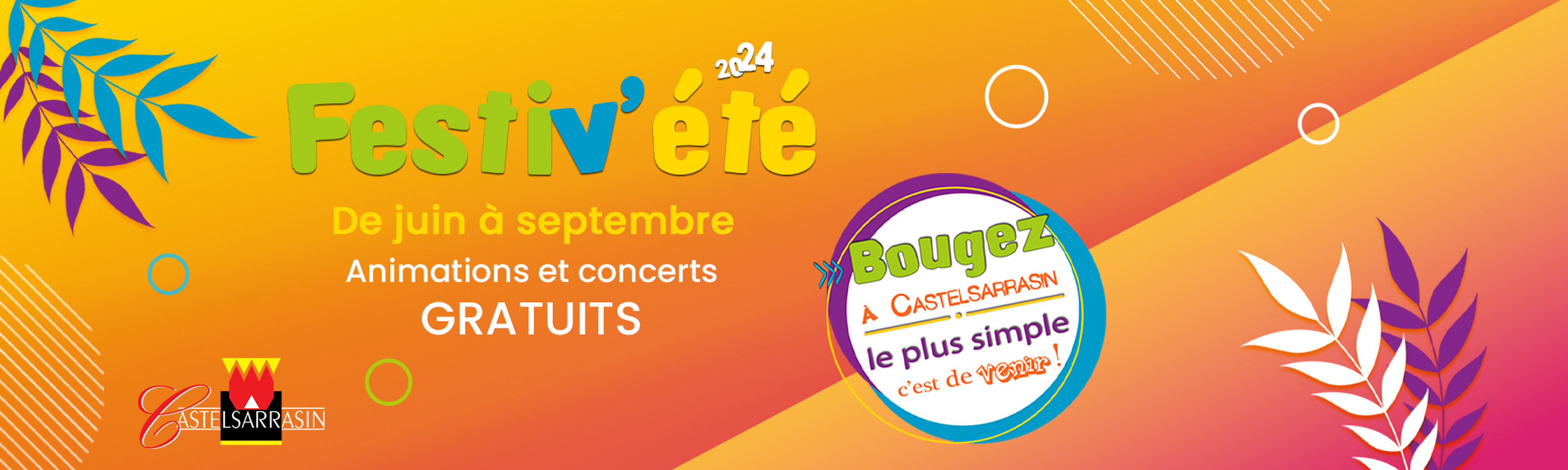 Programme des animations des Festiv'été 2024 Programme des animations des Festiv'été 2024