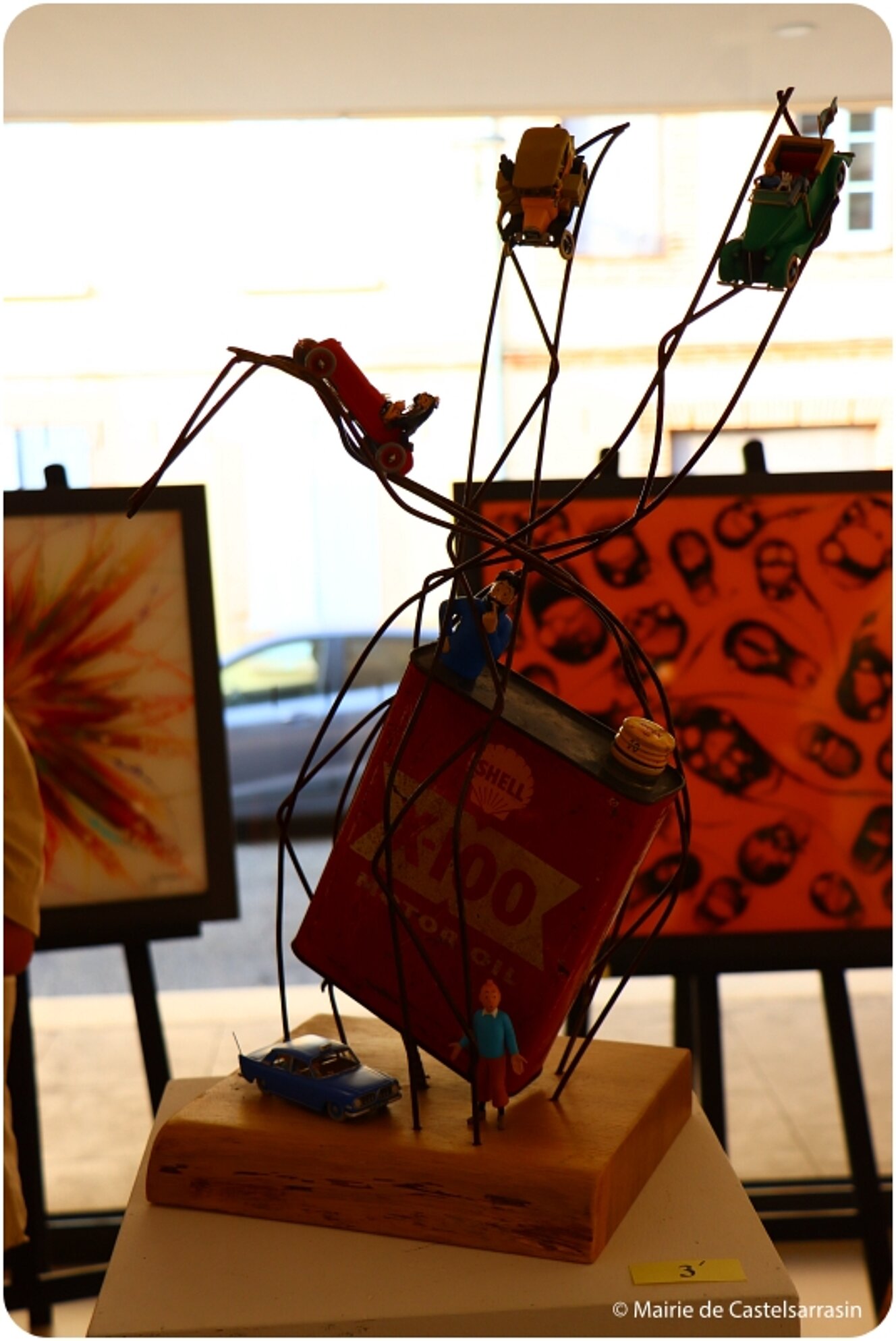 Photos du vernissage de l'exposition des oeuvres de l'artiste peintre Jérôme Tuffal