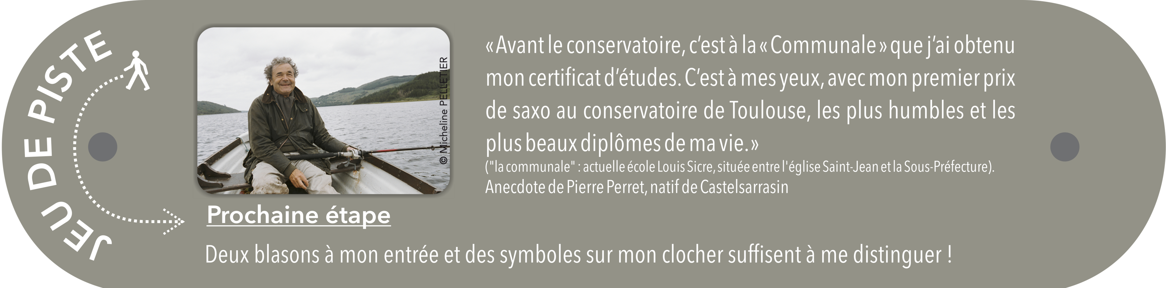 Plaque jeu de piste Pierre Perret