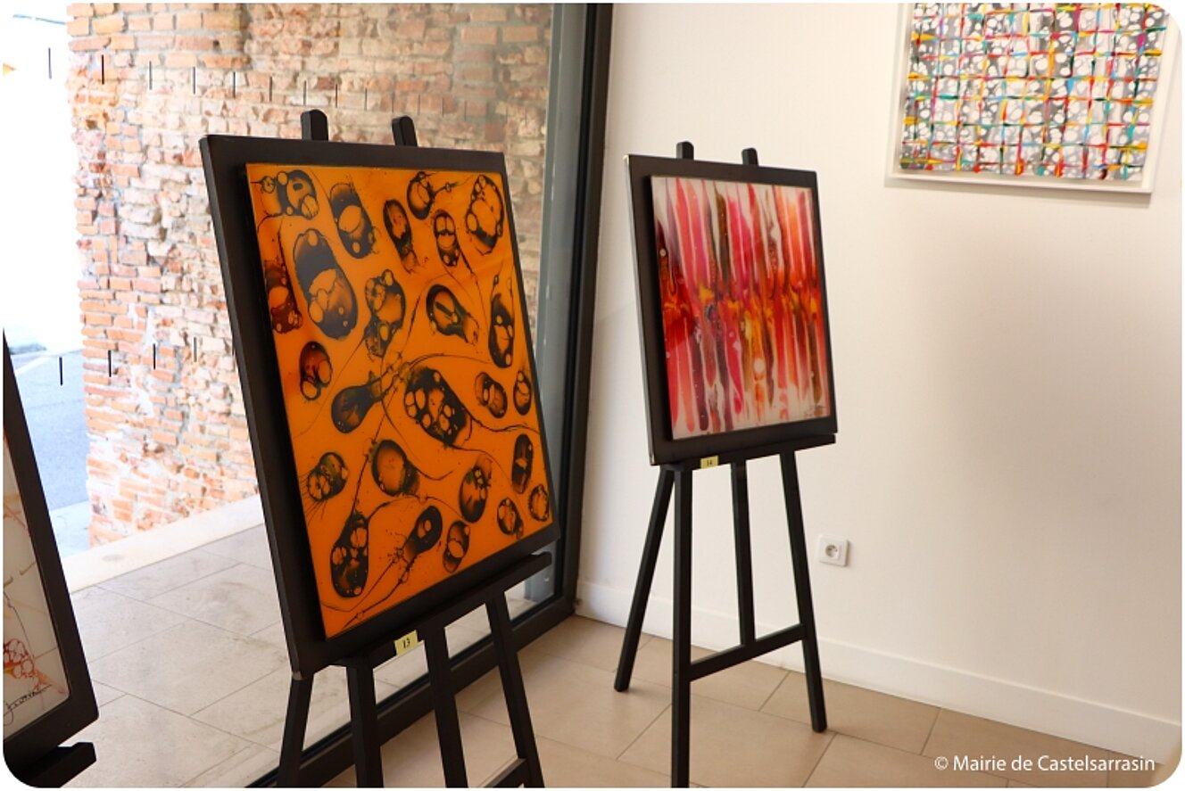 Photos du vernissage de l'exposition des oeuvres de l'artiste peintre Jérôme Tuffal