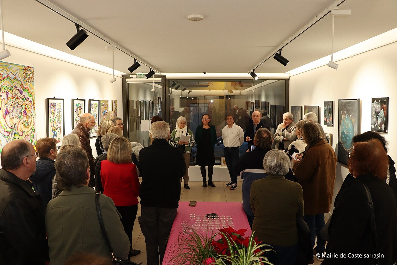 Vernissage de l'exposition Art Duo avec les artistes Françoise Gacon et Jean-Luc Hugonenc