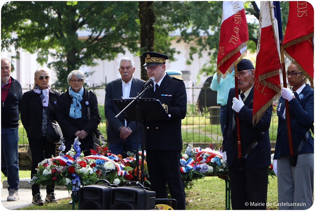 Cérémonie au monument aux Morts de Castelsarrasin - Jeudi 8 mai 2025