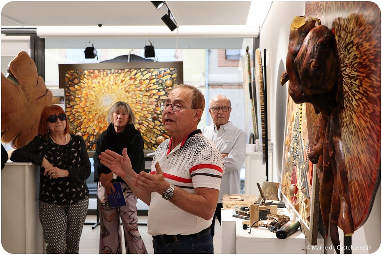 Exposition « Le bois de bout, une technique picturale graphique inédite »   avec l'artiste Daniel RENÉ