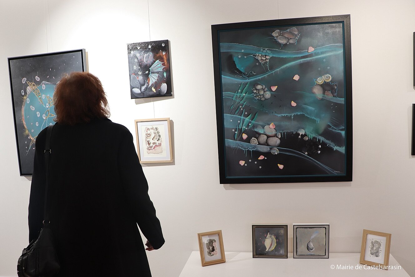 Vernissage de l'exposition Art Duo avec les artistes Françoise Gacon et Jean-Luc Hugonenc