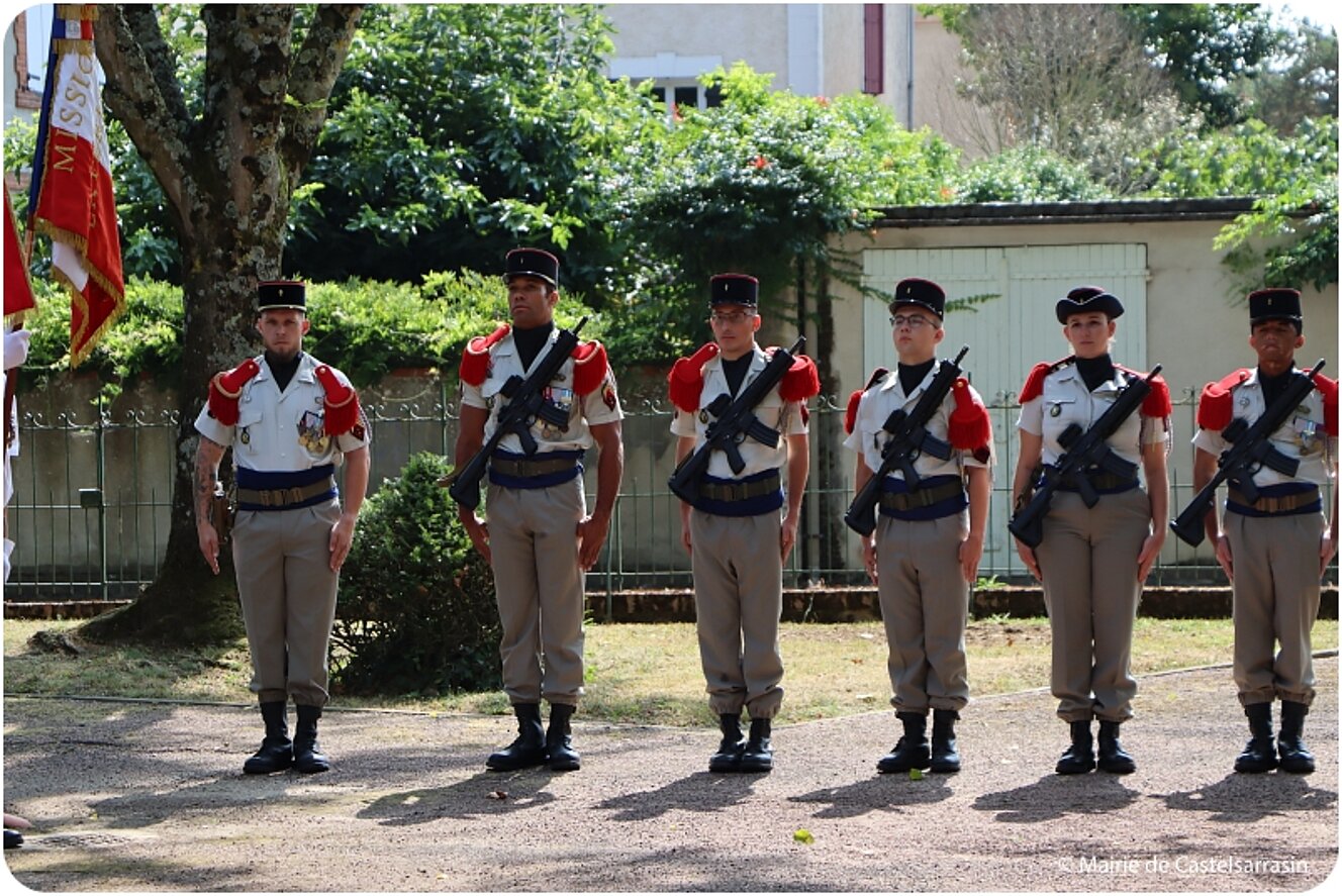 Cérémonie des 80 ans de la Libération de Castelsarrasin le 20 aout 2024