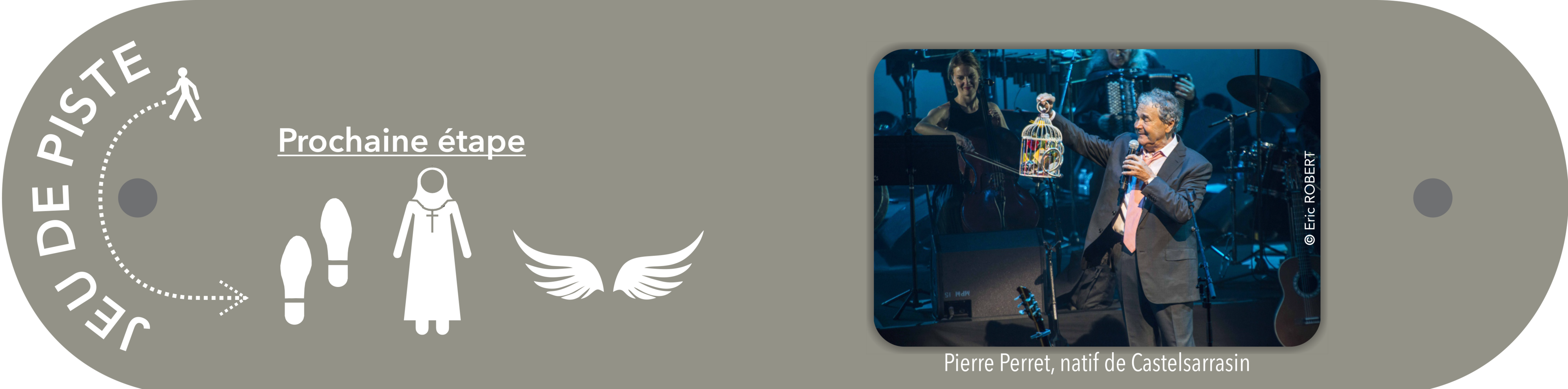 Plaque jeu de piste Pierre Perret