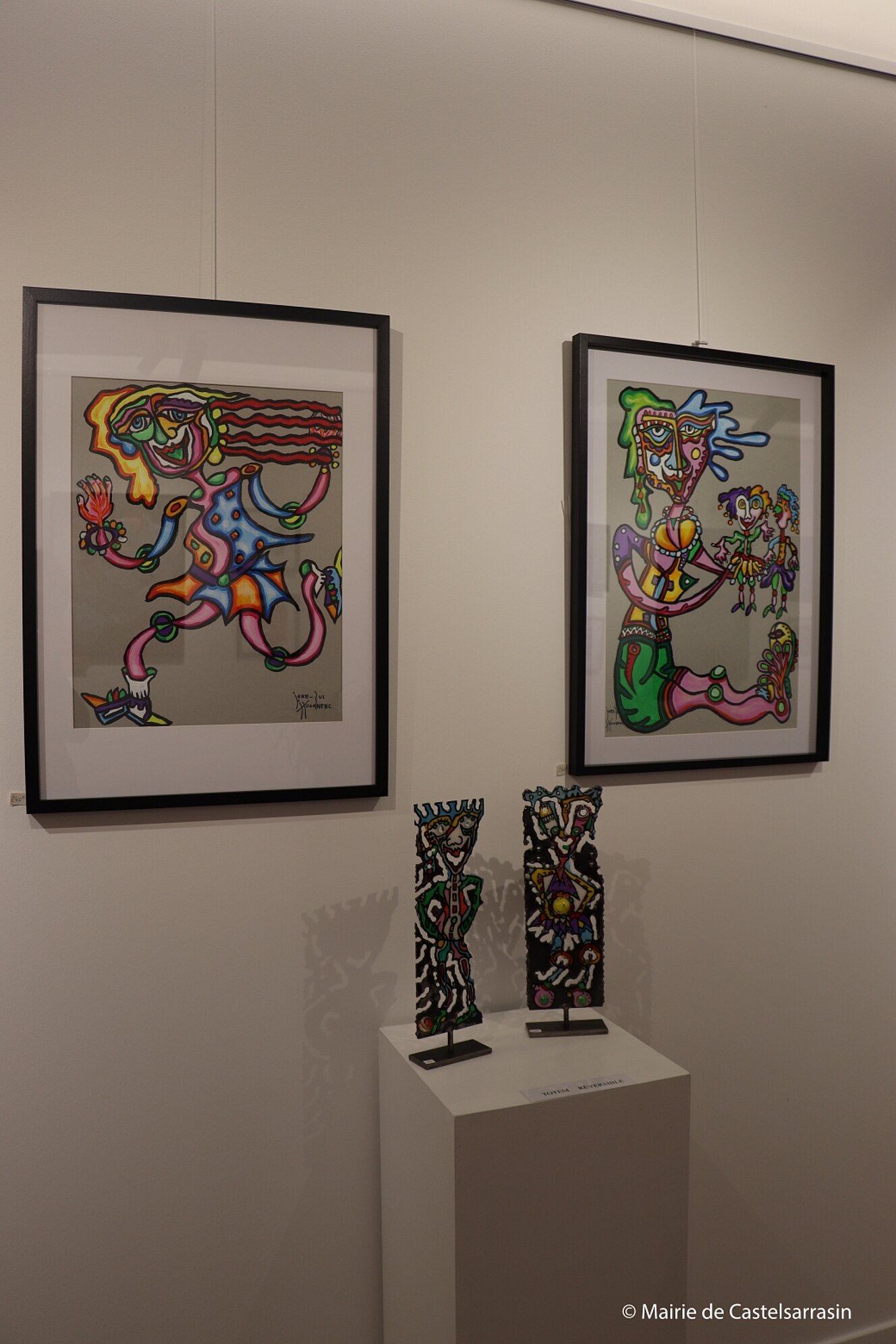 Vernissage de l'exposition Art Duo avec les artistes Françoise Gacon et Jean-Luc Hugonenc