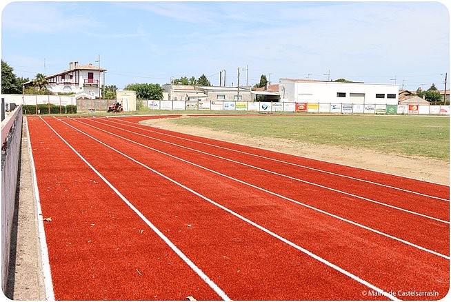 Travaux Piste athlétisme - Juillet 2023