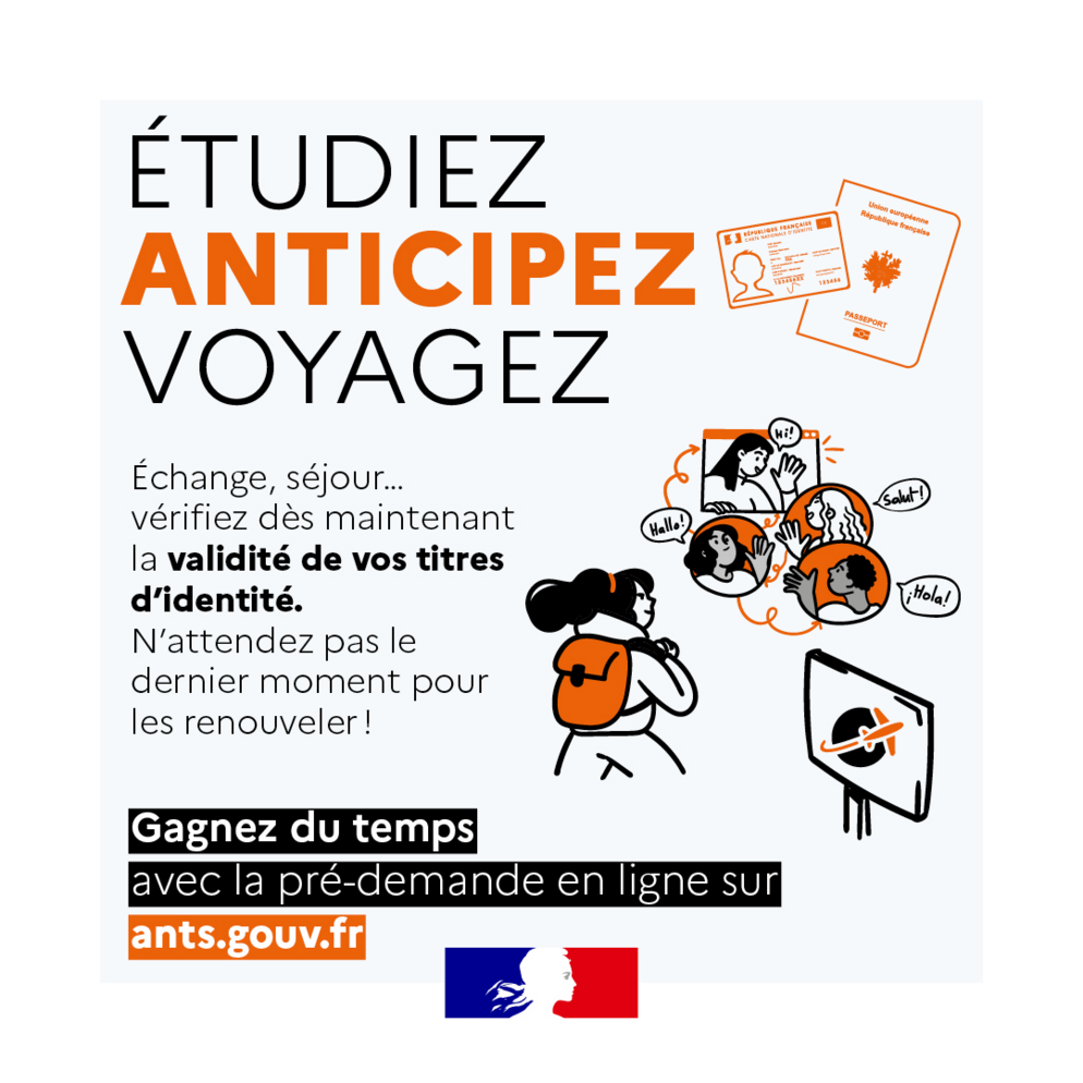 Etudiez, anticipez, voyagez...