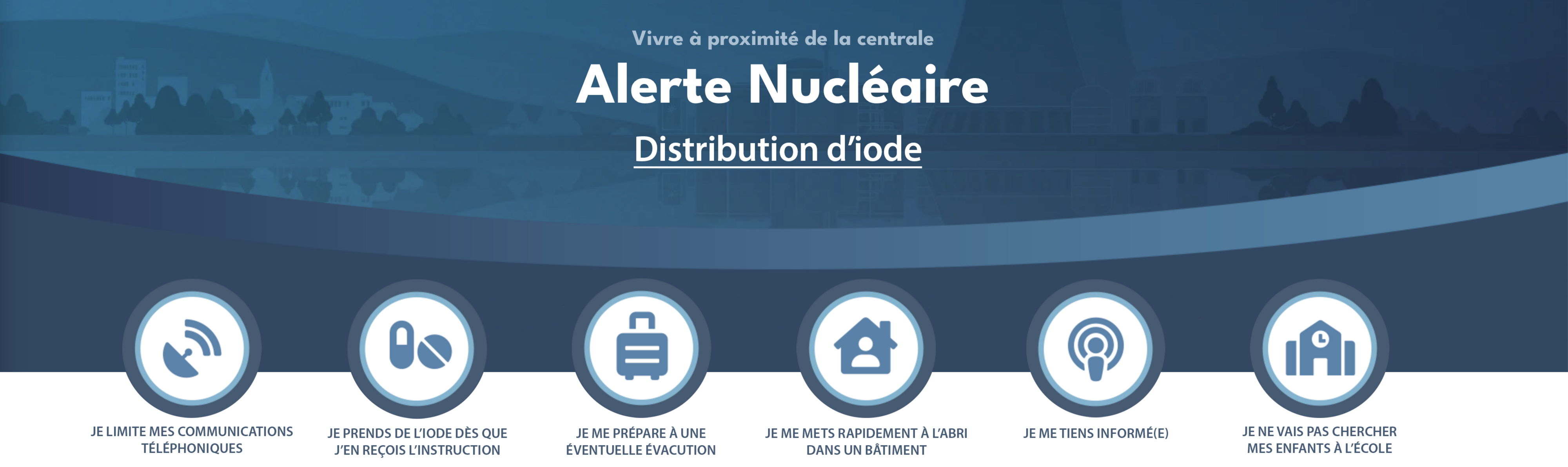 Cliquez ICI, pour en savoir plus sur le comportement à adopter en cas d'alerte nucléaire Cliquez ICI, pour en savoir plus sur le comportement à adopter en cas d'alerte nucléaire