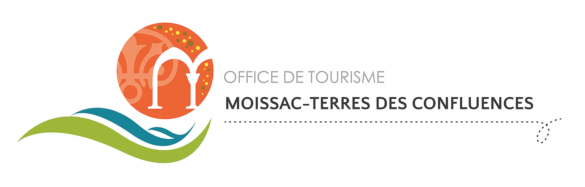 Logo de l'office de tourisme Moissac Terres des Confluences