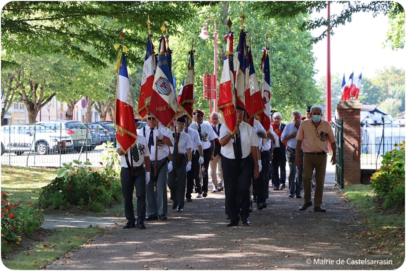 Cérémonie commémorative du 79ème anniversaire de la Libération de Castelsarrasin