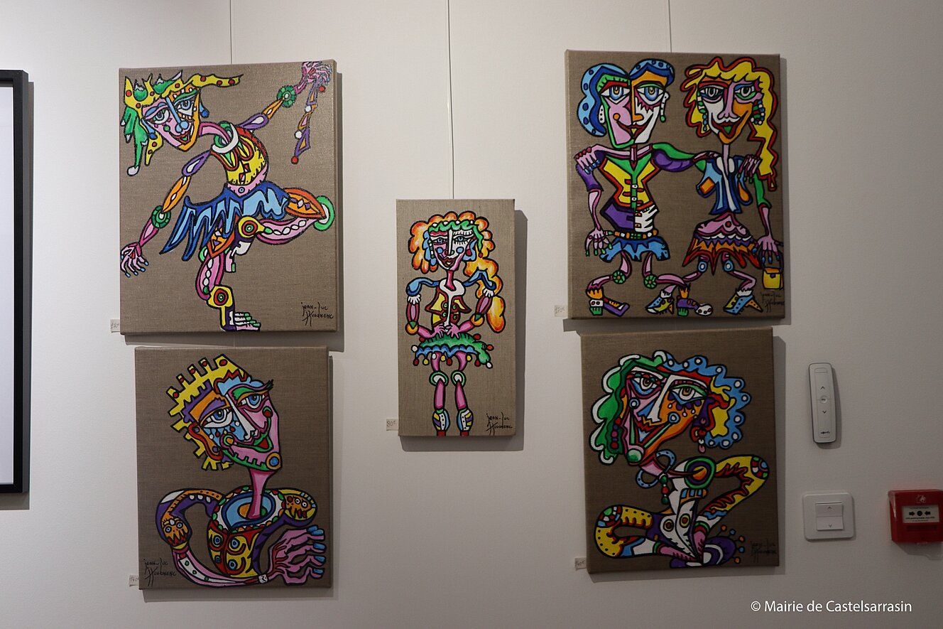 Vernissage de l'exposition Art Duo avec les artistes Françoise Gacon et Jean-Luc Hugonenc