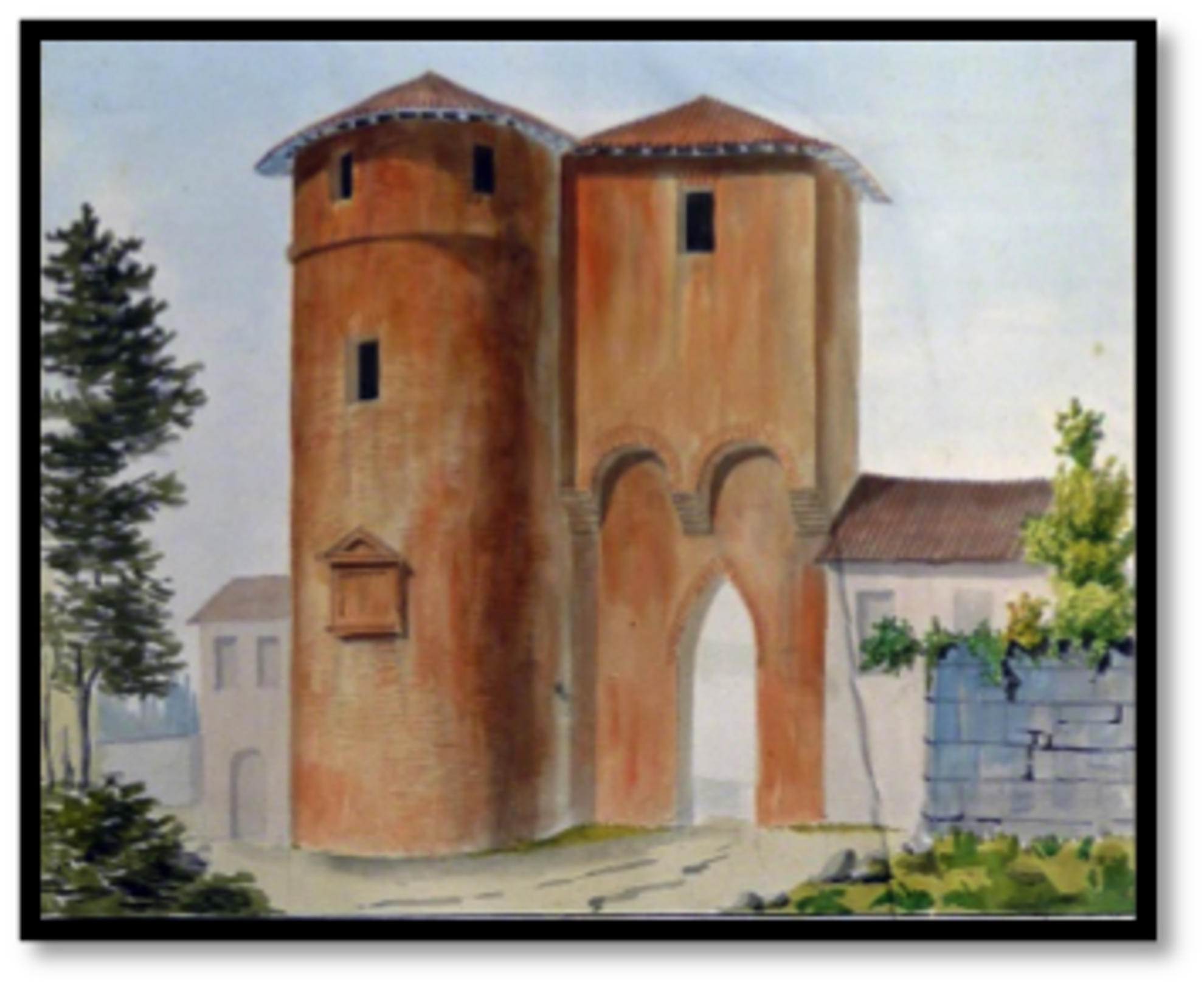 Dessin de la tour de Micheau