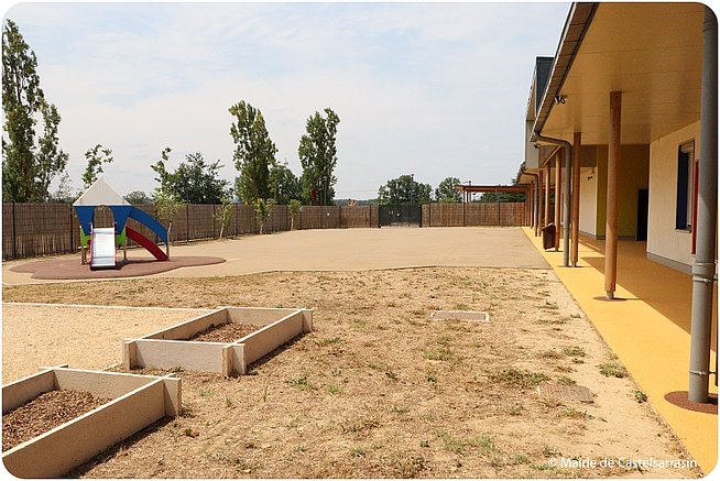 Photos des travaux de l'école maternelle Eugène Redon au mois de juillet 2022