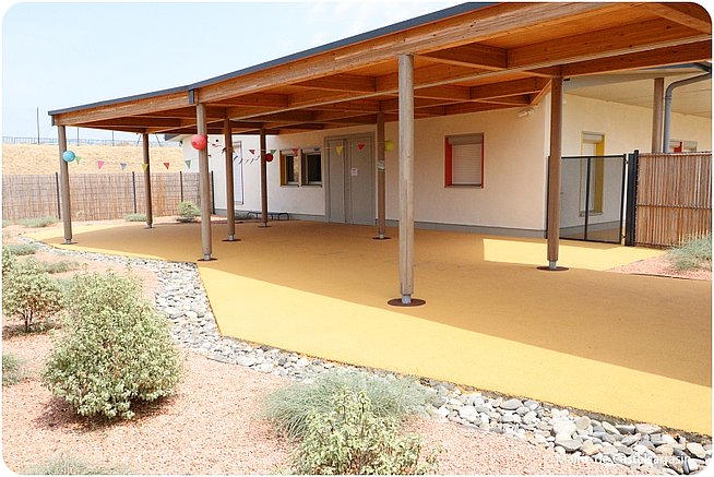 Photos des travaux de l'école maternelle Eugène Redon au mois de juillet 2022