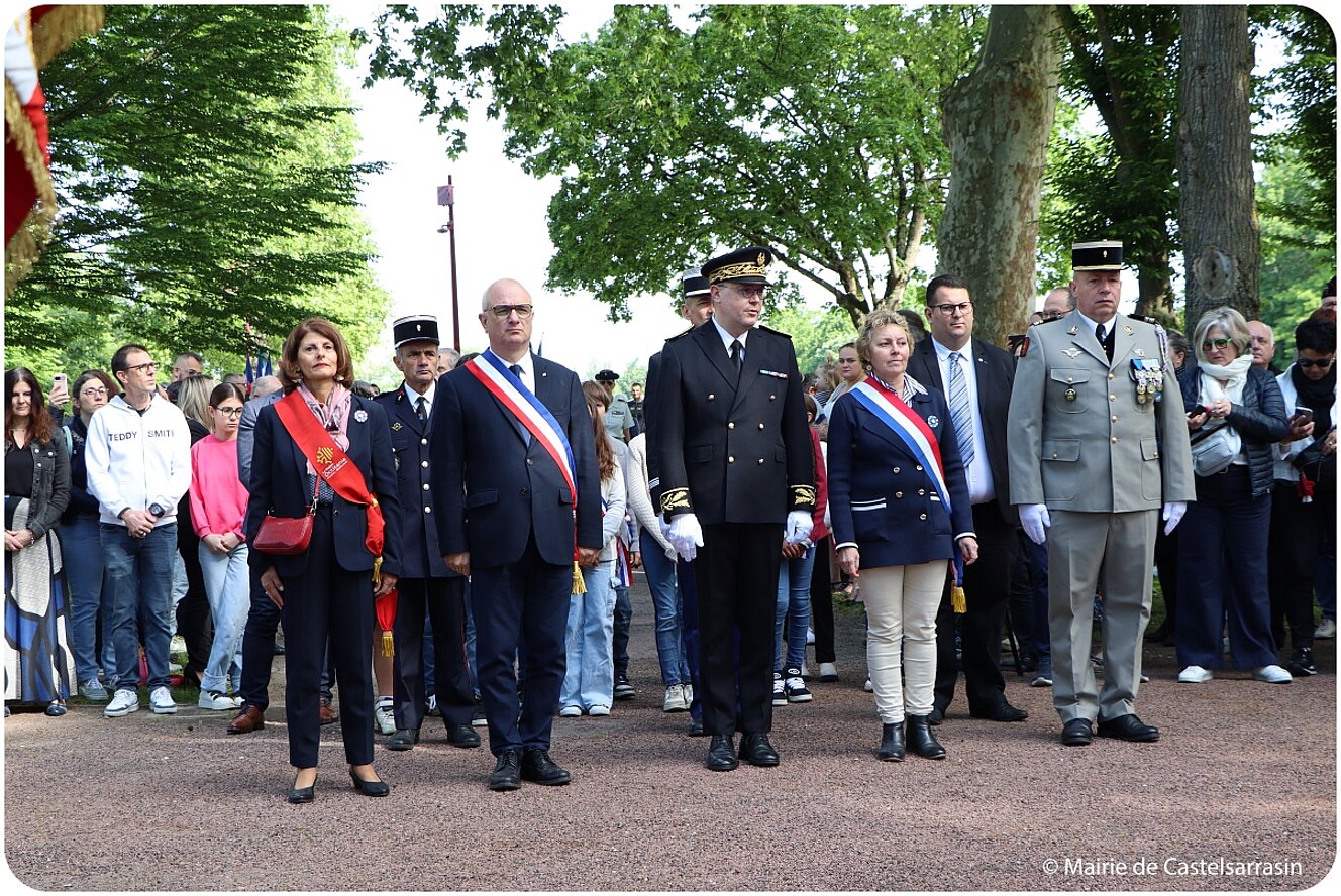 Cérémonie au monument aux Morts de Castelsarrasin - Jeudi 8 mai 2025