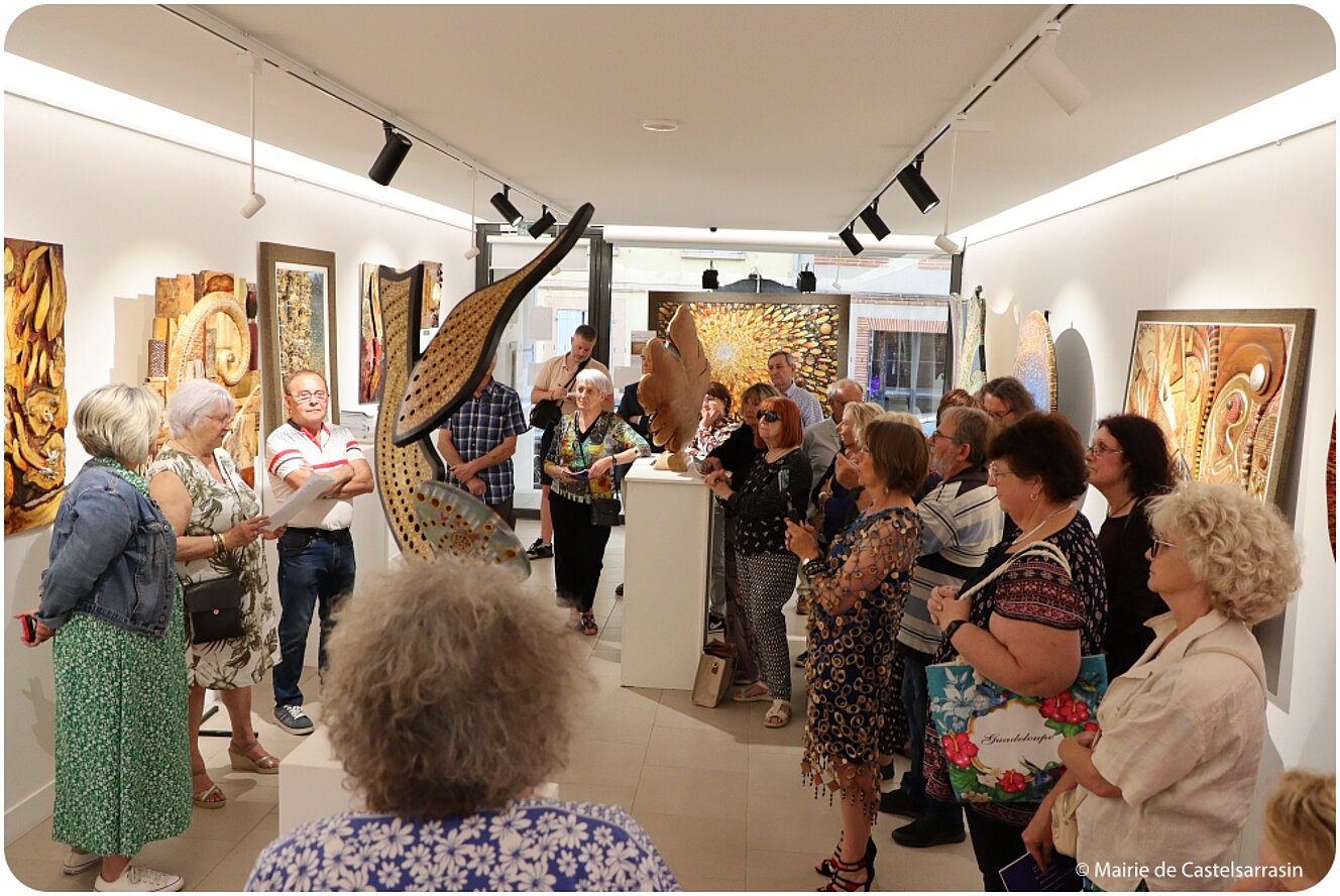 Exposition « Le bois de bout, une technique picturale graphique inédite »   avec l'artiste Daniel RENÉ