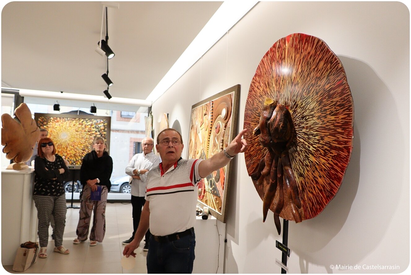 Exposition « Le bois de bout, une technique picturale graphique inédite »   avec l'artiste Daniel RENÉ