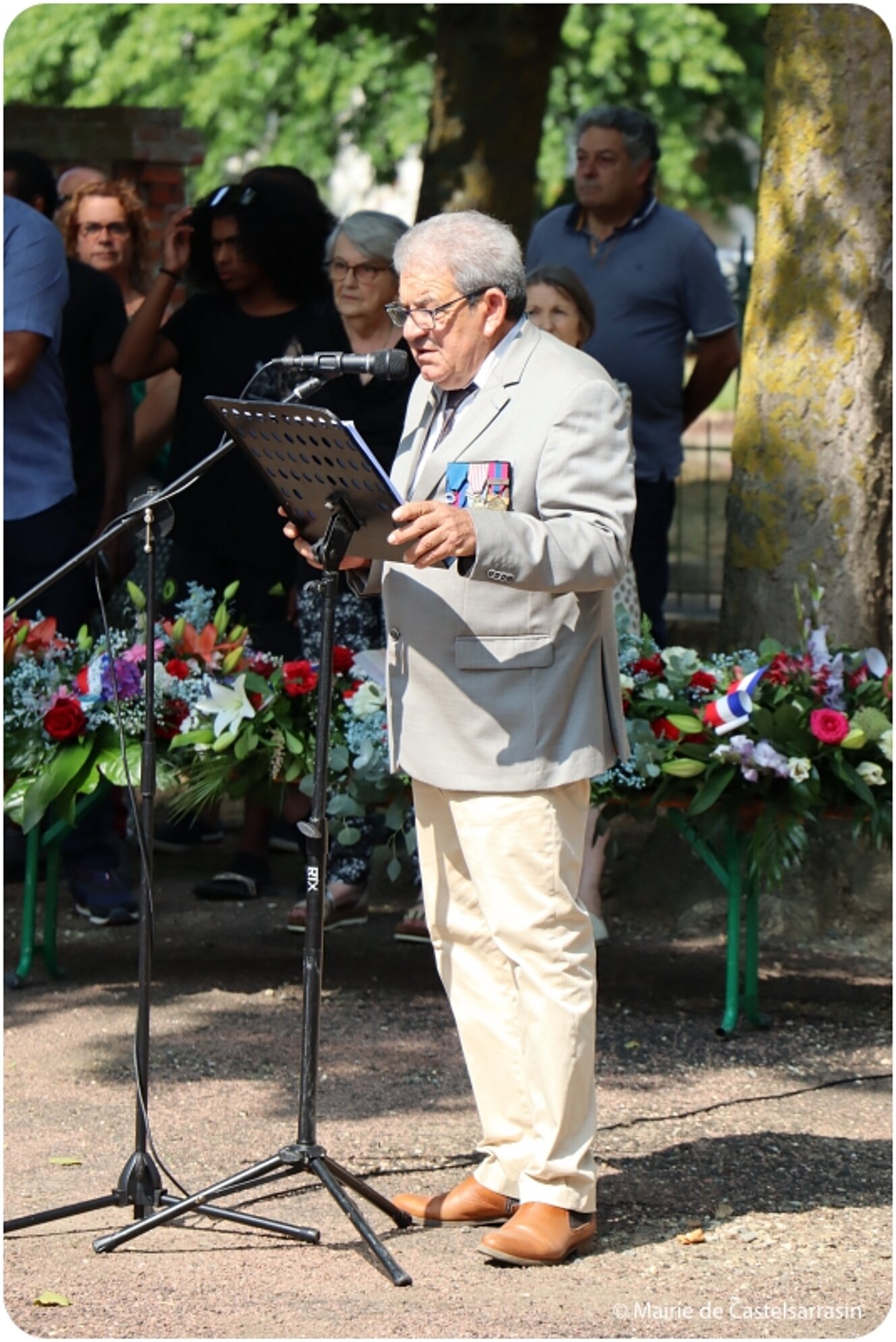 Cérémonie des 80 ans de la Libération de Castelsarrasin le 20 aout 2024