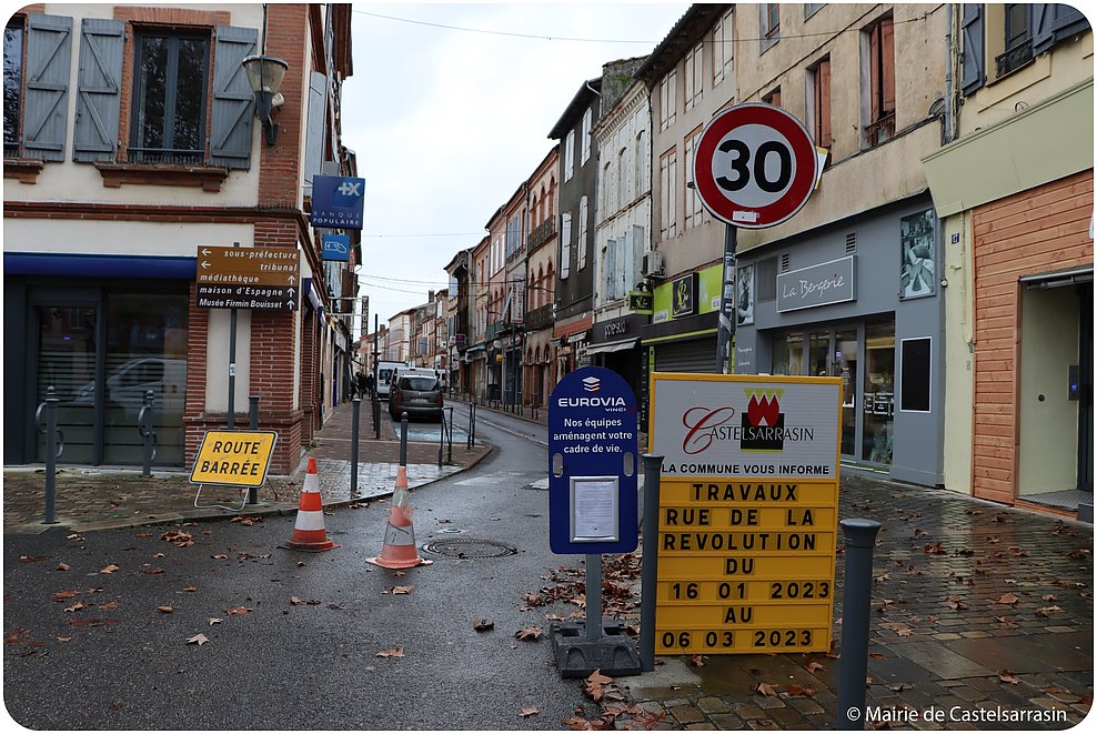 Phase 2 - Travaux rue de la révolution - © Mairie de Castelsarrasin 