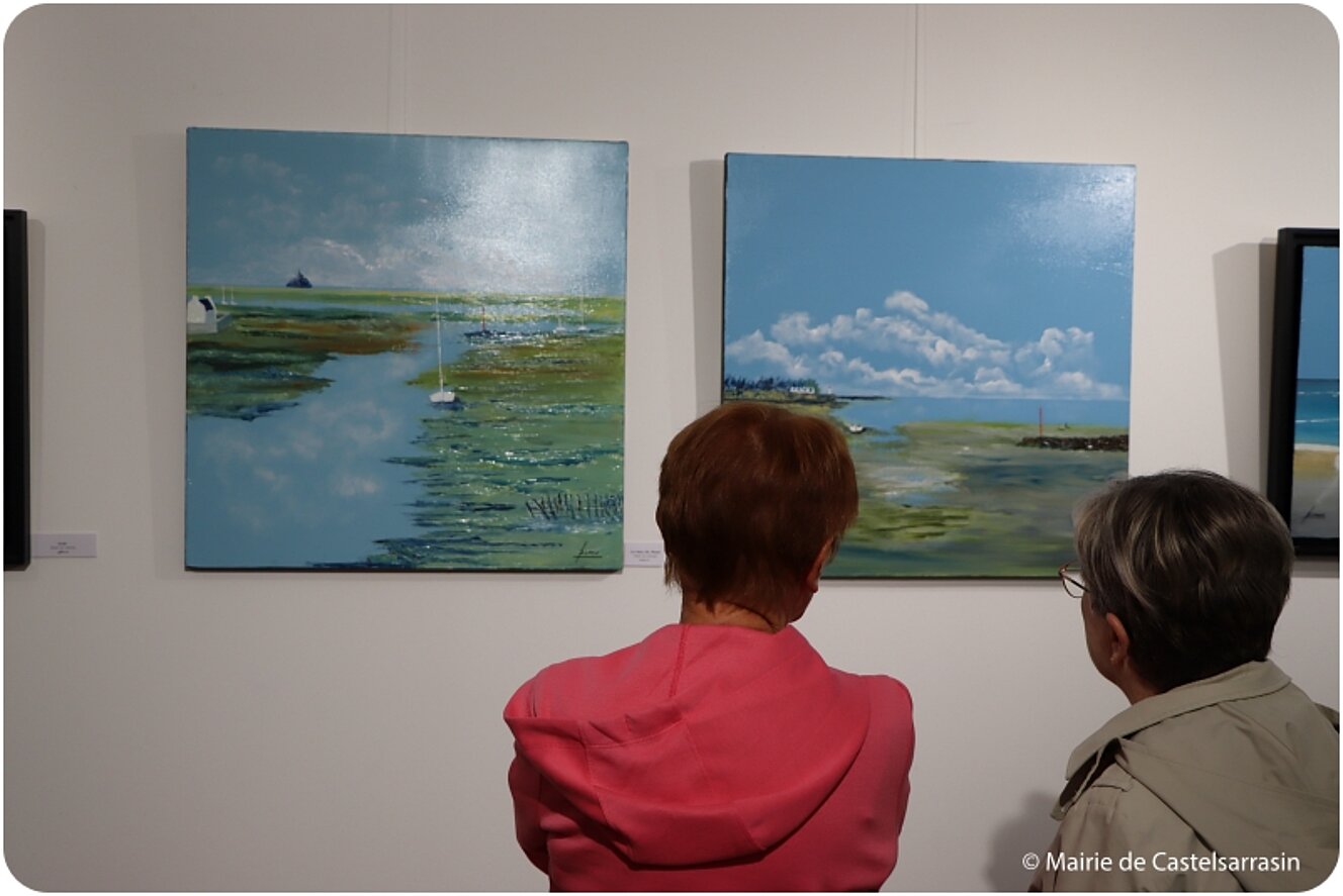 Exposition Dans le bleu de la mer par l'artiste Bernard Cahue