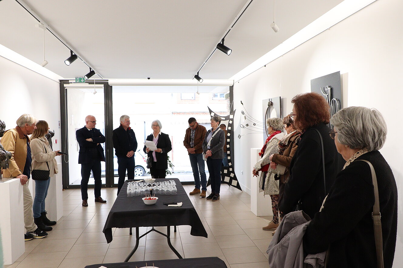 Photos du vernissage de l'exposition "Métal émotion" de l'artiste sculpteur Maurice Graffenberg (2 avril 2025)