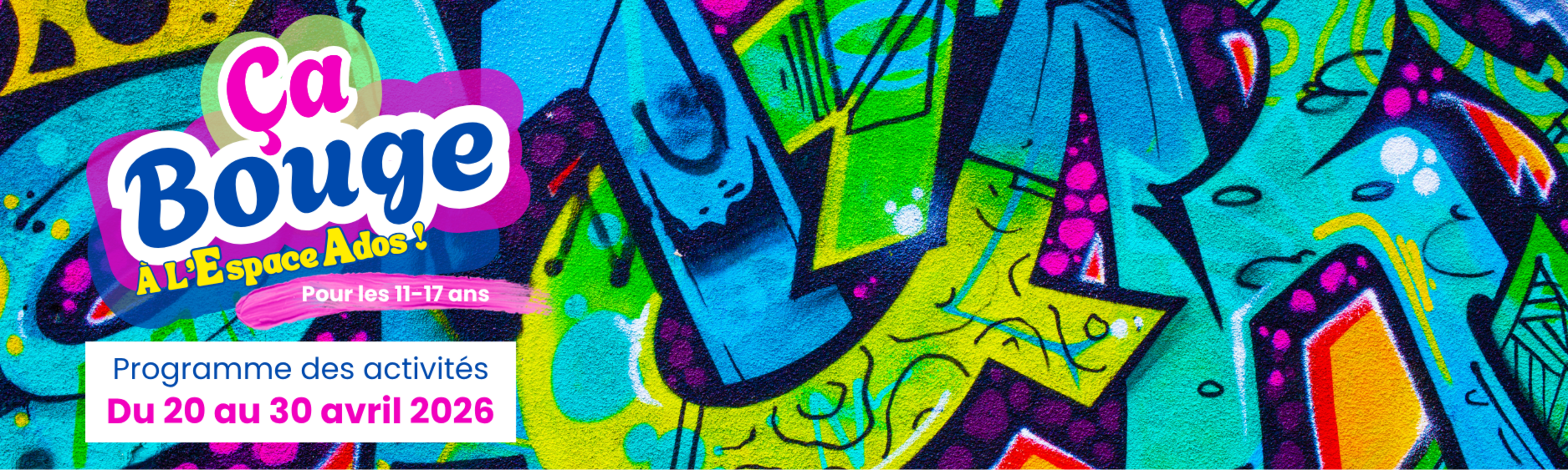 Programme des vacances de printemps 2026 à L'Espace Ados de Castelsarrasin du 20 au 30 avril2026