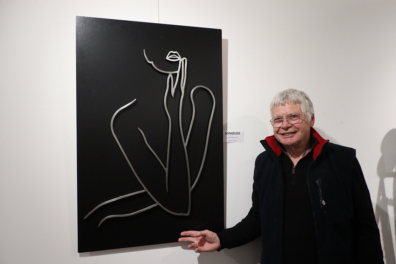 Photos du vernissage de l'exposition "Métal émotion" de l'artiste sculpteur Maurice Graffenberg (2 avril 2025)