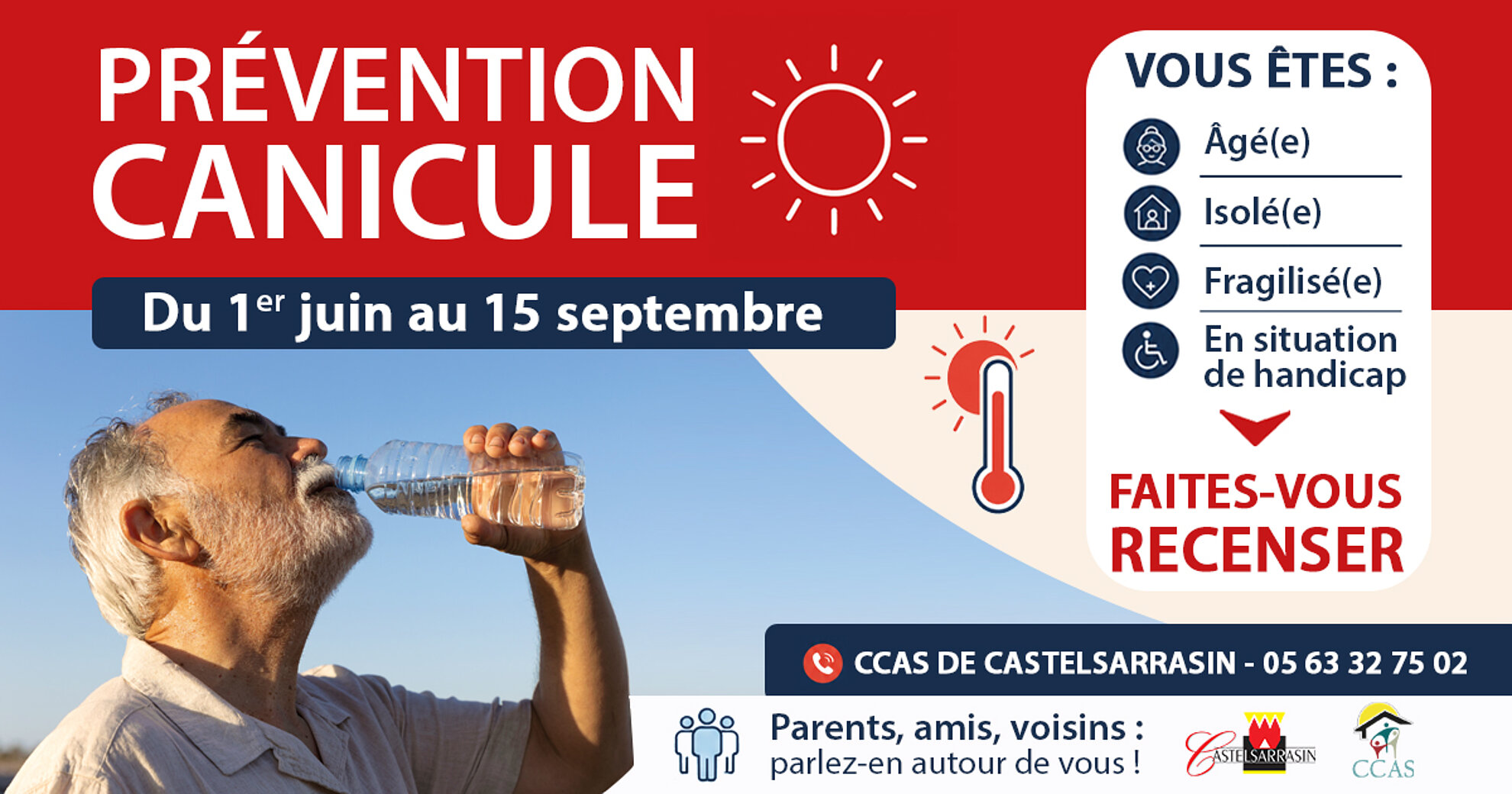Prévention canicule du 1er juin au 15 septembre