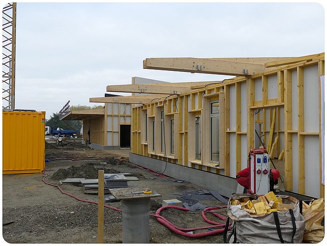 Chantier de l'école maternelle, extérieur