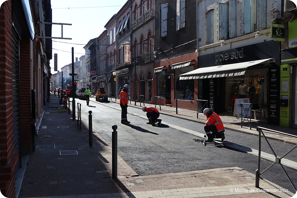 Phase 2 - Travaux rue de la révolution - © Mairie de Castelsarrasin 