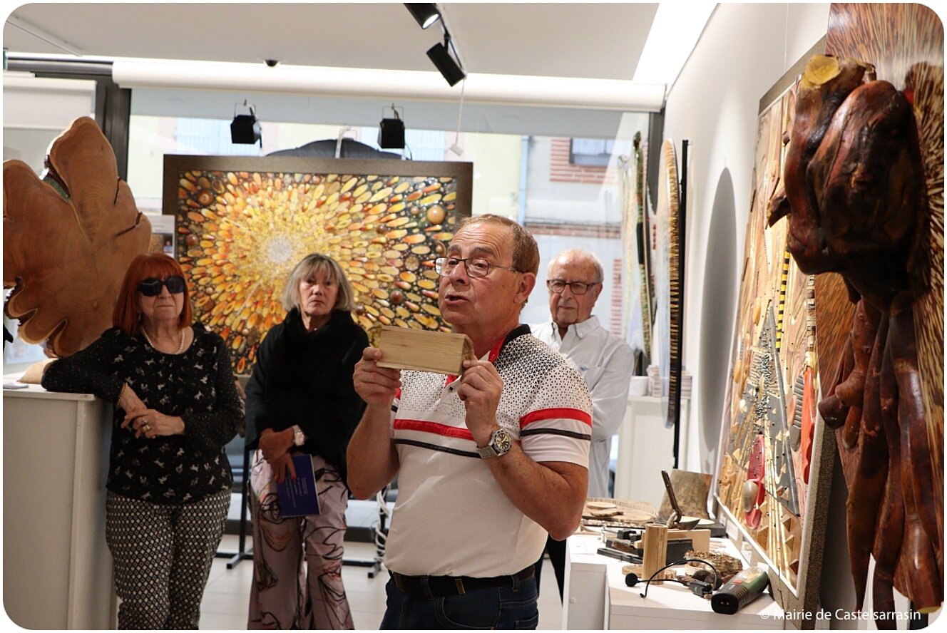 Exposition « Le bois de bout, une technique picturale graphique inédite »   avec l'artiste Daniel RENÉ