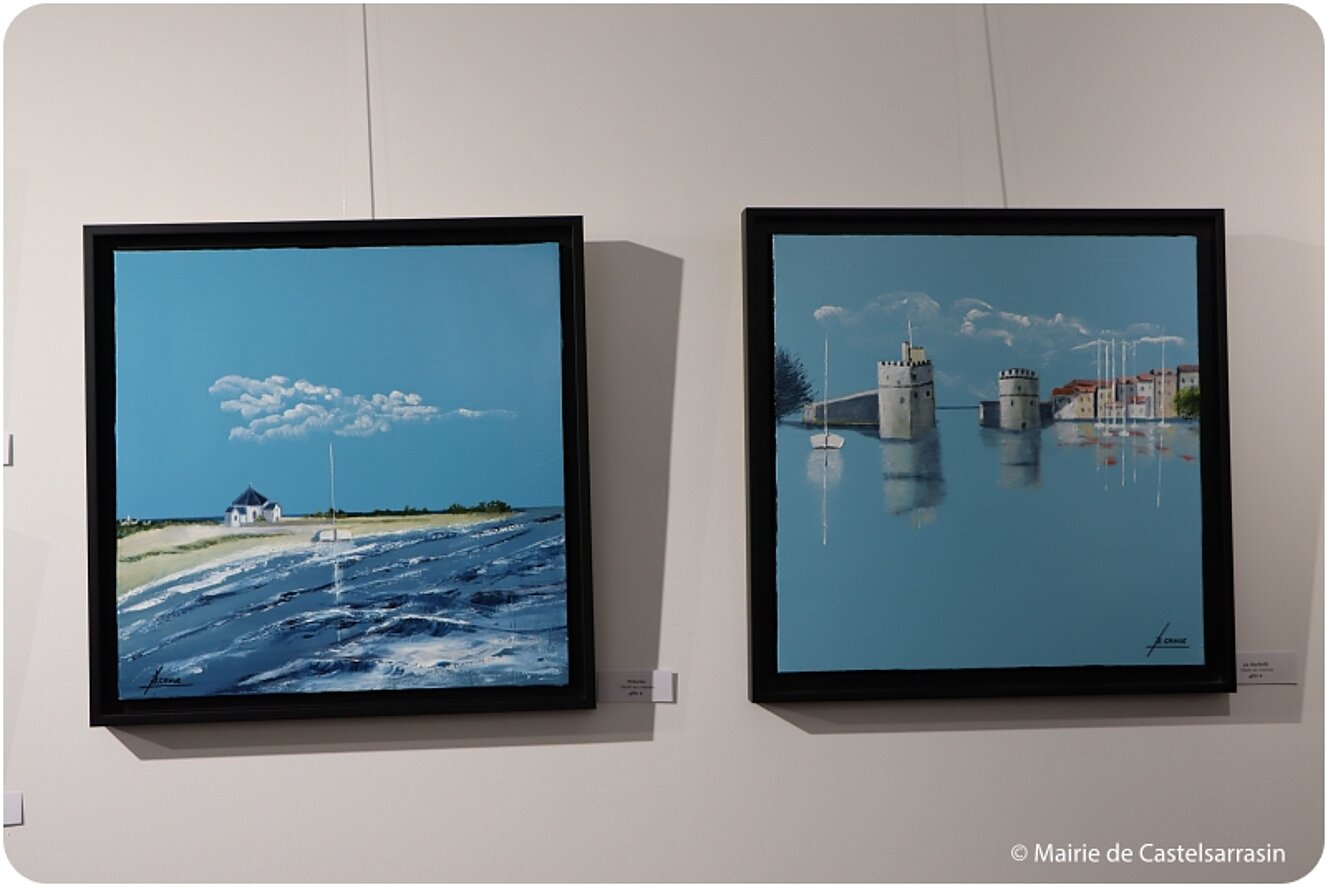 Exposition Dans le bleu de la mer par l'artiste Bernard Cahue