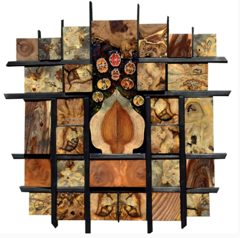 Oeuvre de l'artiste Daniel RENÉ - Flamme primale (2022)