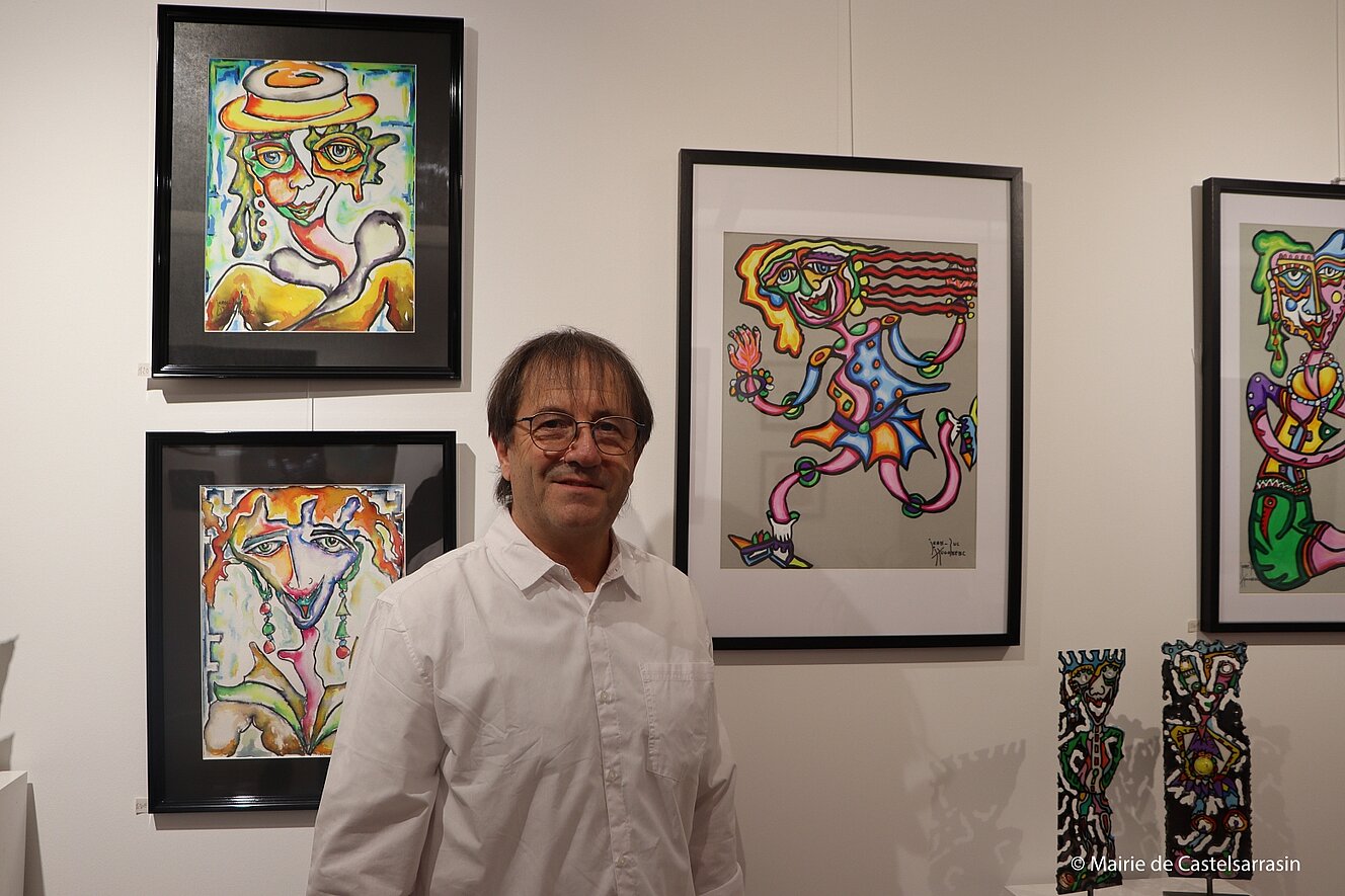 Vernissage de l'exposition Art Duo avec les artistes Françoise Gacon et Jean-Luc Hugonenc