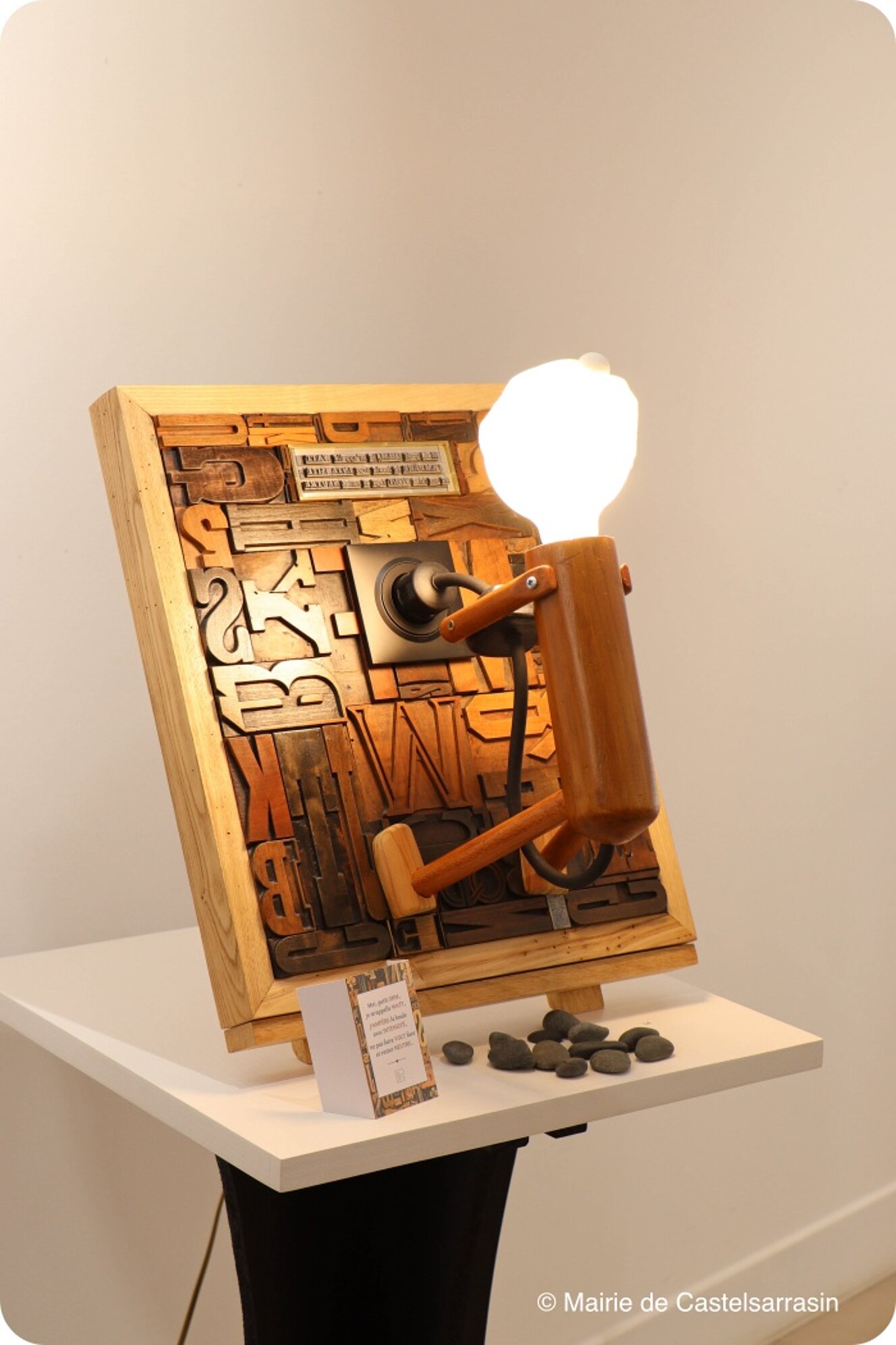 Photos du vernissage de l'exposition "La lettre dans tous es états" de l'artiste Philippe LANDRY (1er juillet 2025)