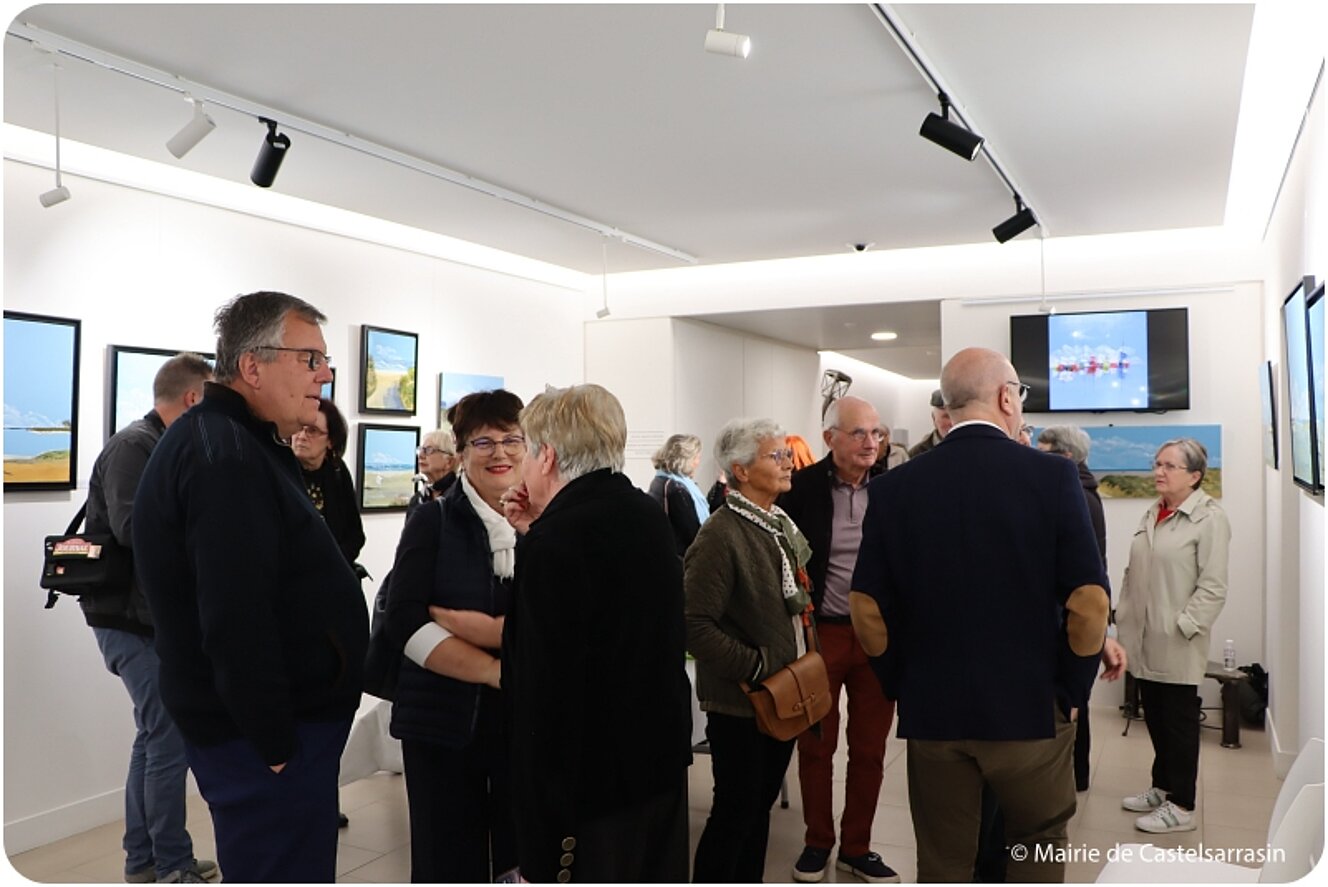 Exposition Dans le bleu de la mer par l'artiste Bernard Cahue