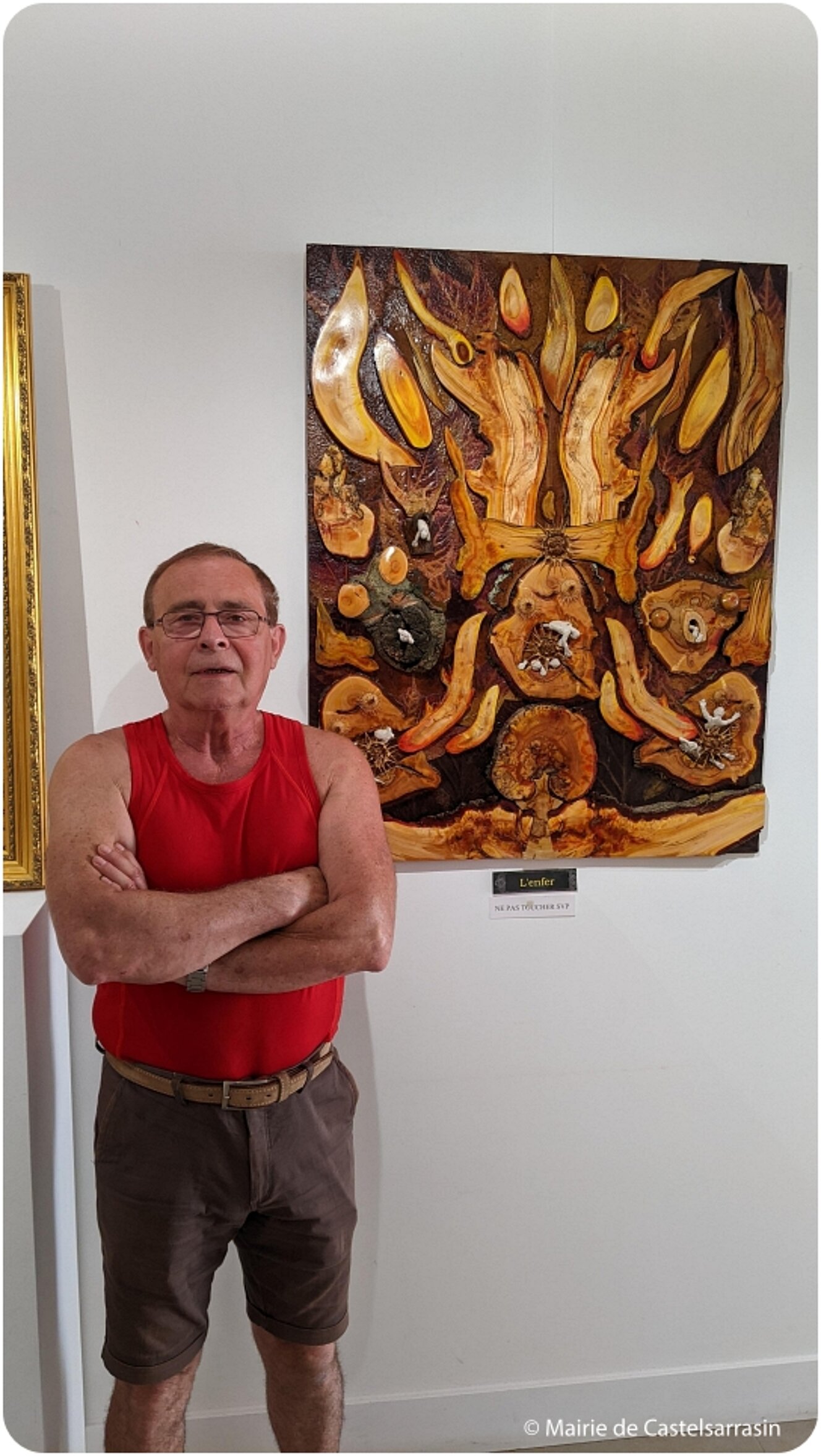 Exposition « Le bois de bout, une technique picturale graphique inédite »   avec l'artiste Daniel RENÉ