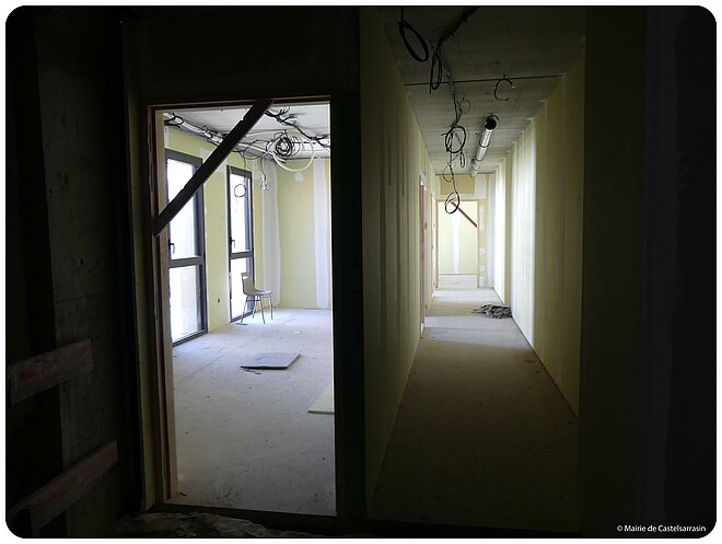 Intérieur du bâtiment en travaux Intérieur du bâtiment en travaux