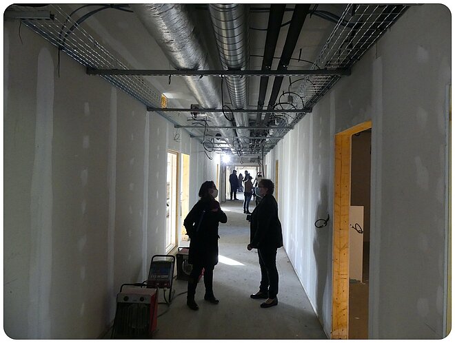 Visite du chantier par les membres du Comité de pilotage Visite du chantier par les membres du Comité de pilotage