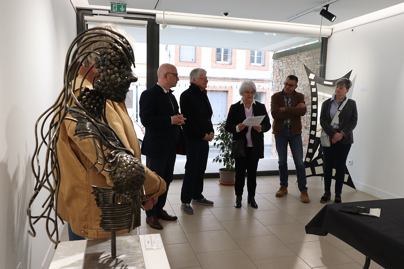 Photos du vernissage de l'exposition "Métal émotion" de l'artiste sculpteur Maurice Graffenberg (2 avril 2025)