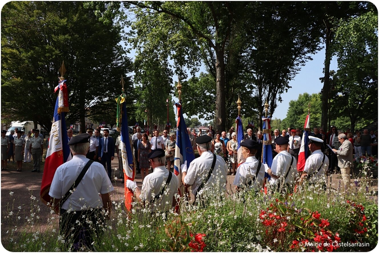 Cérémonie des 80 ans de la Libération de Castelsarrasin le 20 aout 2024
