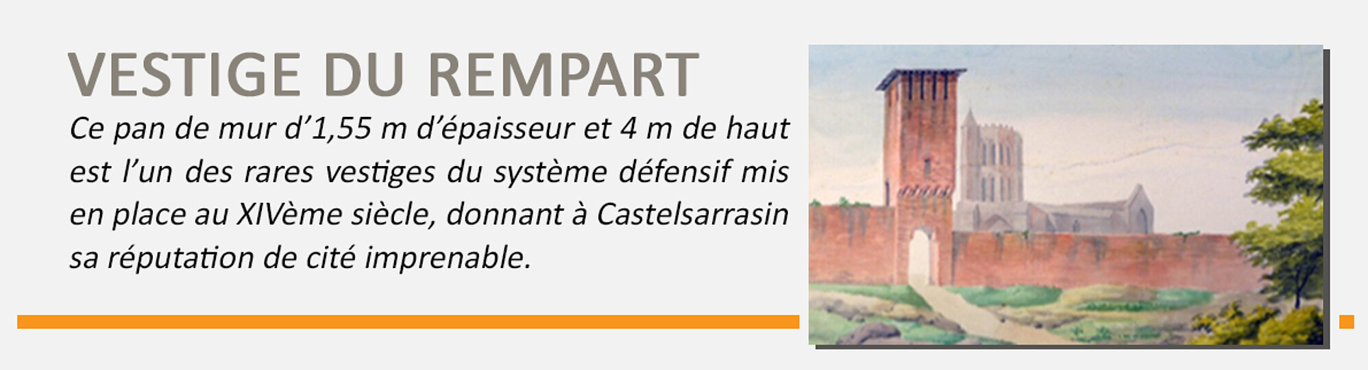 Vestige du rempart, plus d'informations en cliquant sur l'image