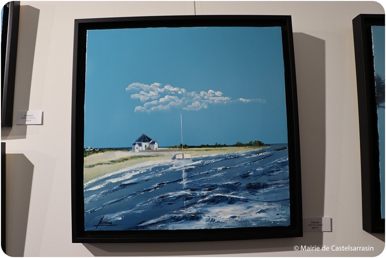 Exposition Dans le bleu de la mer par l'artiste Bernard Cahue