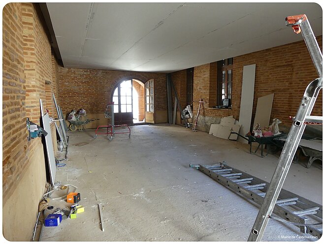 Intérieur du bâtiment en travaux Intérieur du bâtiment en travaux