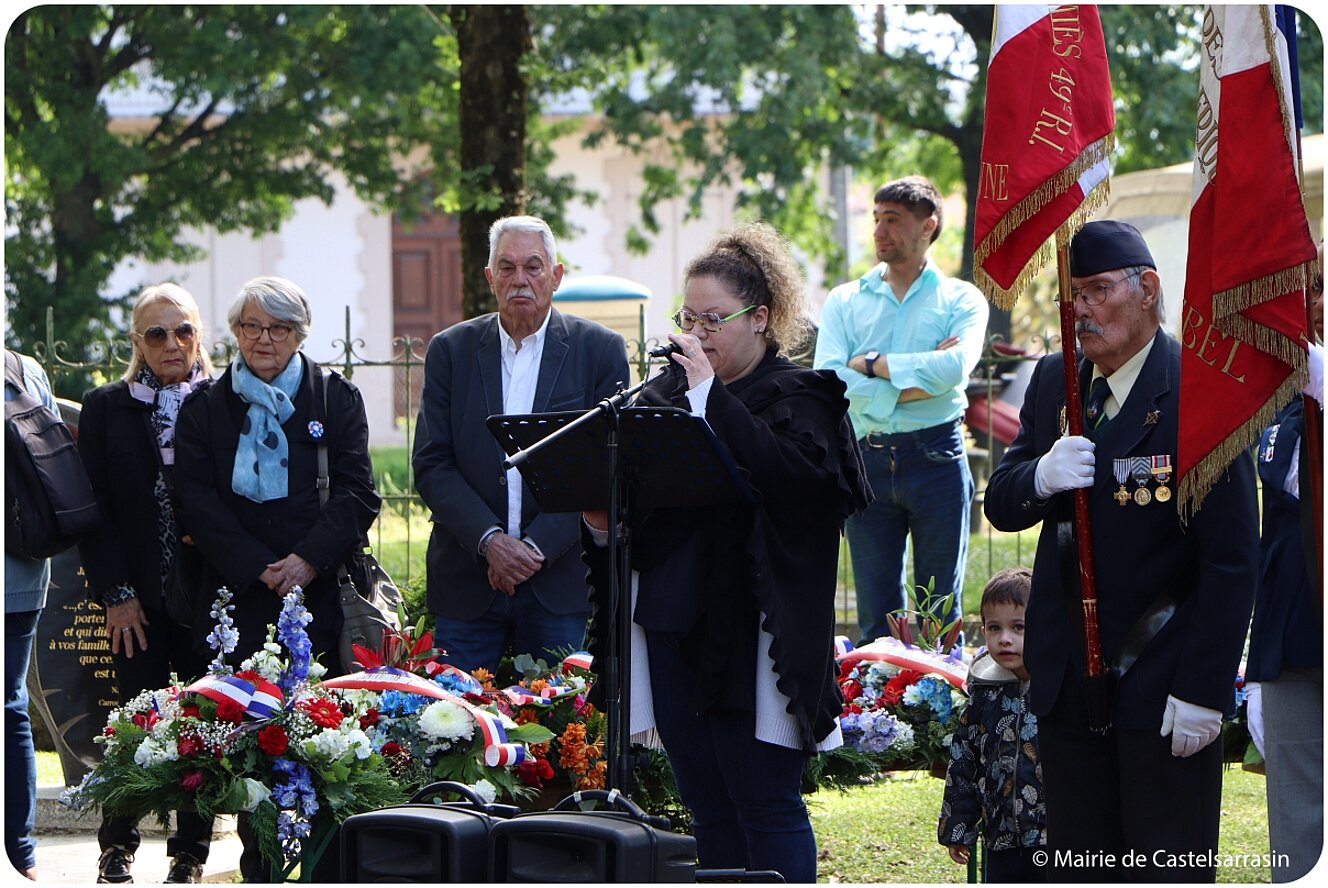 Cérémonie au monument aux Morts de Castelsarrasin - Jeudi 8 mai 2025