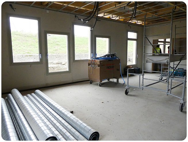 Chantier de l'école maternelle, intérieur